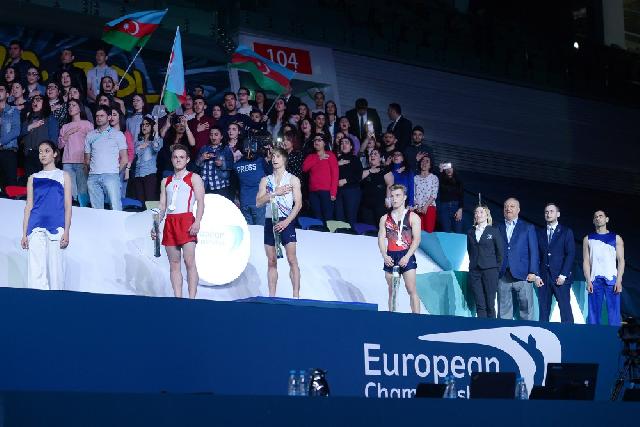 Gimnastımız Avropa çempionatında qızıl medal qazanıb