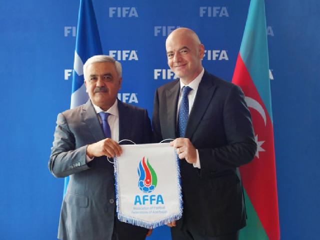 AFFA rəhbərliyi FIFA prezidenti ilə görüşüb