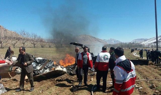 İranda helikopter qəzasında 5 nəfər həlak olub