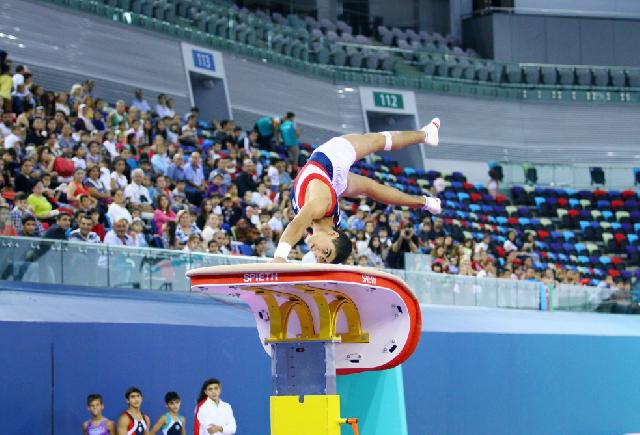 Bakıda keçirilən dünya kubokunda 170 gimnast mübarizə aparır