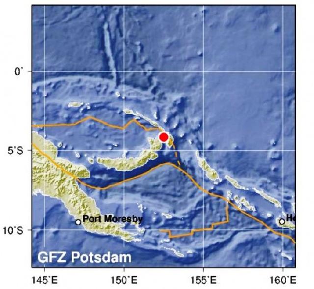 Papua-Yeni Qvineya yaxınlığında 7,7 bal gücündə zəlzələ olu
