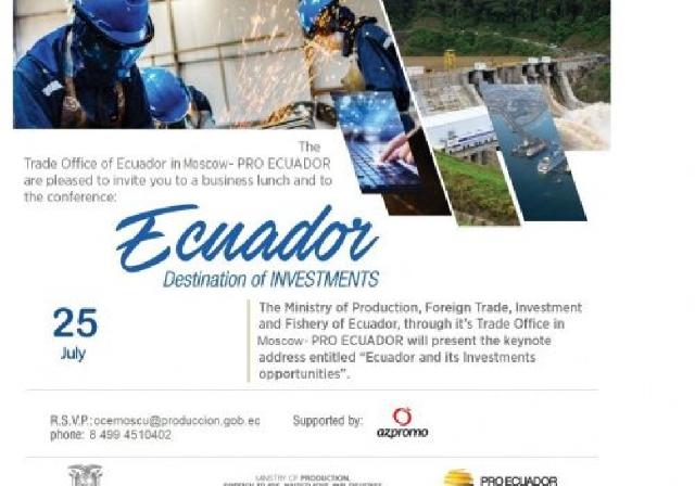 Bakıda Ekvadorun investisiya imkanları müzakirə olunacaq