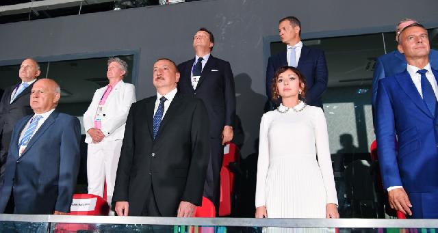İlham Əliyev XV Avropa Gənclər Yay Olimpiya Festivalının açılışında iştirak edib