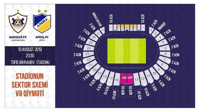 “Qarabağ” – “APOEL” qarşılaşmasına 15 min bilet satılıb