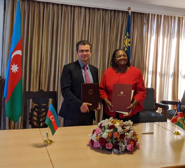 Azərbaycan-Namibiya diplomatik münasibətlərin yaradılmasına dair Birgə Kommunike imzalanıb