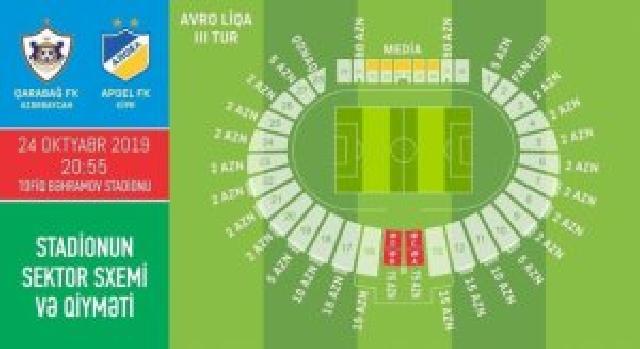 "Qarabağ" - APOEL matçına 25 min bilet satılıb