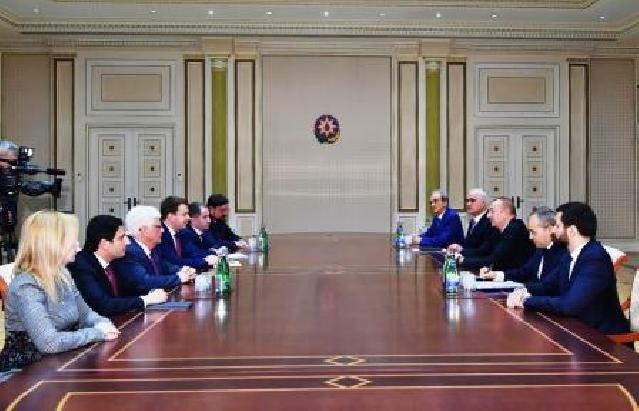 İlham Əliyev Rusiyanın iqtisadi inkişaf nazirini qəbul edib