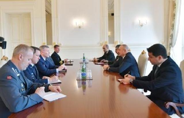 NATO-nun ali komandanı İlham Əliyevin qəbulunda