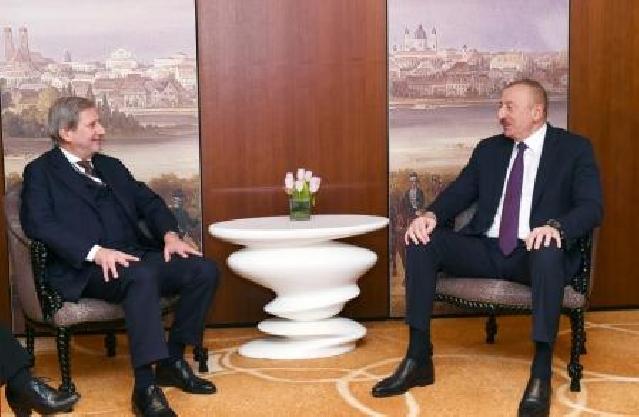 Prezident İlham Əliyev Avropa İttifaqının komissarı ilə görüşüb