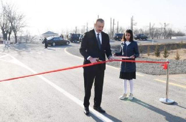 Prezident İlham Əliyev Ağstafada bir sıra obyektlərin açılışında iştirak edib
