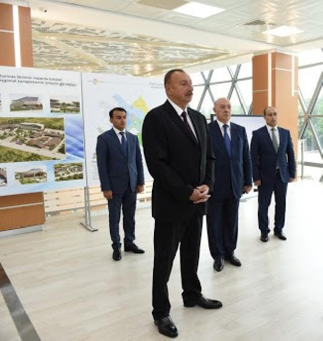 İlham Əliyev Tovuzda “ASAN Həyat” kompleksinin açılışındə iştirak edib