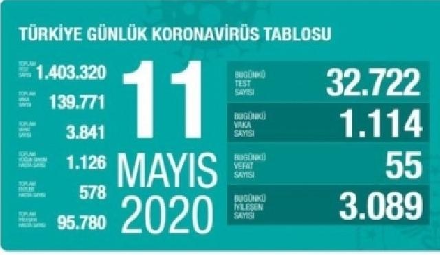 Türkiyədə koronavirusdan daha 55 nəfər dünyasını dəyişib