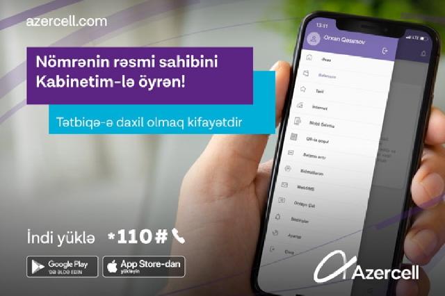 “Azercell” “Kabinetim” mobil tətbiqinin yeni versiyasını təqdim edir