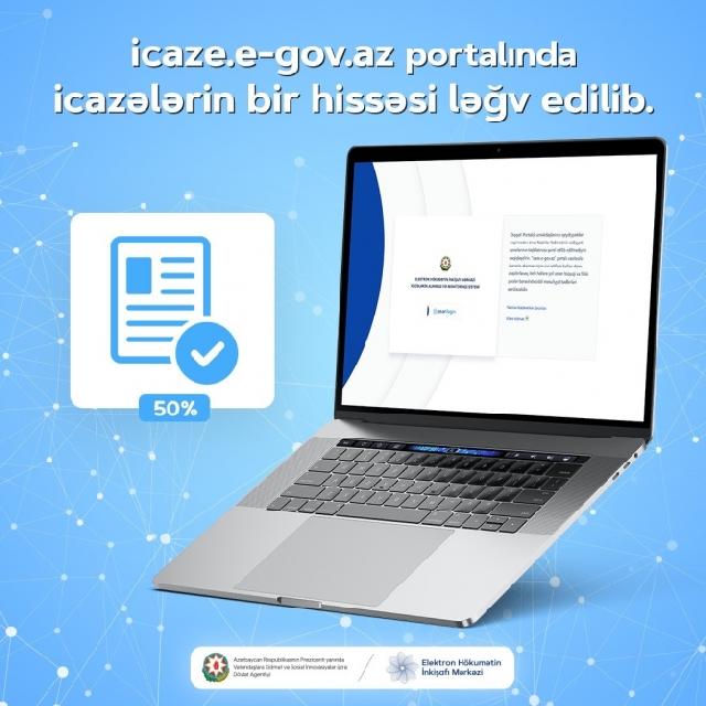 "icaze.e-gov.az" portalında icazələrin bir hissəsi ləğv edilib