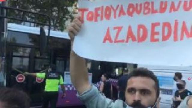 Bakının mərkəzində "Tofiq Yaqubluya azadlıq!"  etiraz aksiyası