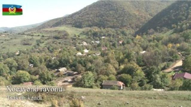 Xocavənd rayonunun işğaldan azad olunan Tsakuri kəndinin videogörüntüsü