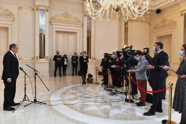 Lavrov Azərbaycan prezidenti ilə görüşün nəticələrindən danışdı