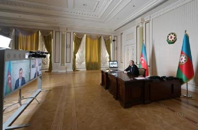İlham Əliyev yeni mədəniyyət nazirini videoformatda qəbul edib