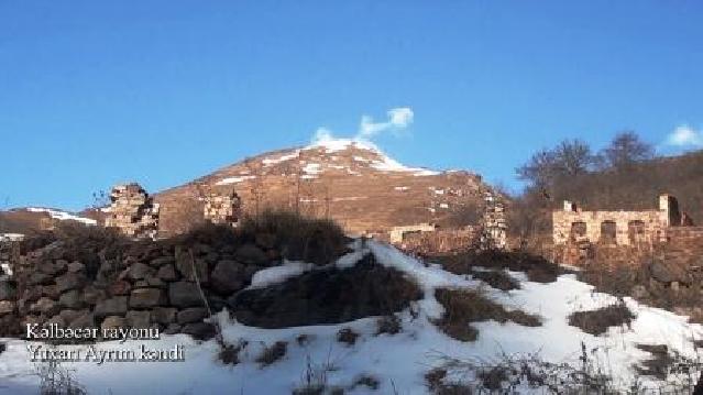 MN Kəlbəcər rayonunun Yuxarı Ayrım kəndinin görüntülərini paylaşdı