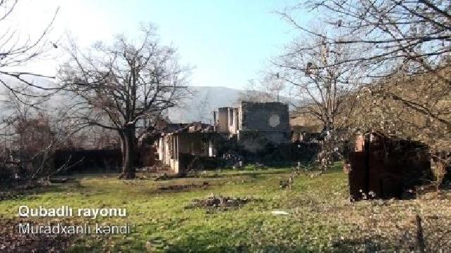 MN Qubadlı rayonunun Muradxanlı kəndinin videogörüntülərini yayıb