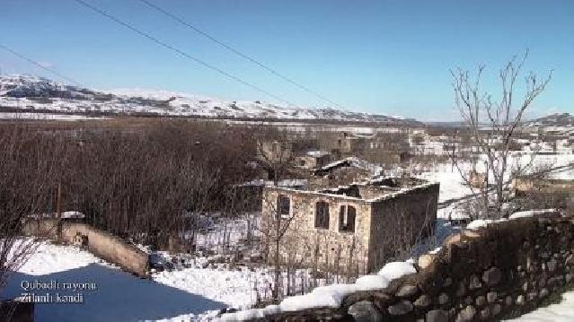 Qubadlı rayonunun Zilanlı kəndinin videogörüntüləri paylaşıldı