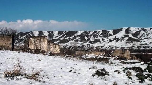 Müdafiə Nazirliyi Qubadlı rayonunun Qaralar kəndinin görüntülər paylaşdı