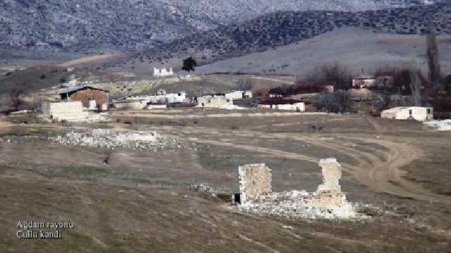 Müdafiə Nazirliyi Ağdam rayonunun Çullu kəndinin görüntülərini paylaşıb