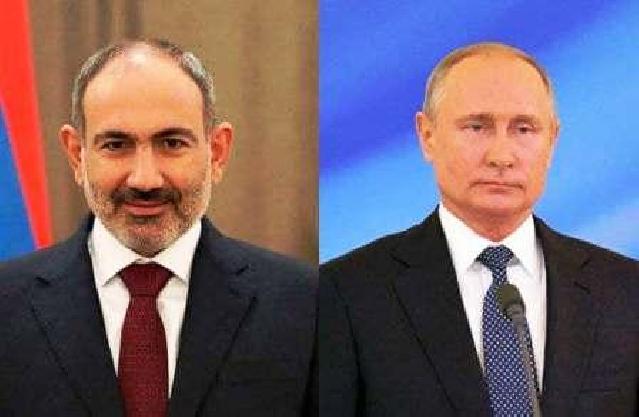 Putin Paşinyanla Qarabağdan danışdı