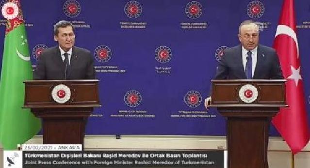 Çavuşoğlu: Türkiyə Azərbaycanla Türkmənistanın "Dostluq” yatağını birgə işlətməsindən məmnundur