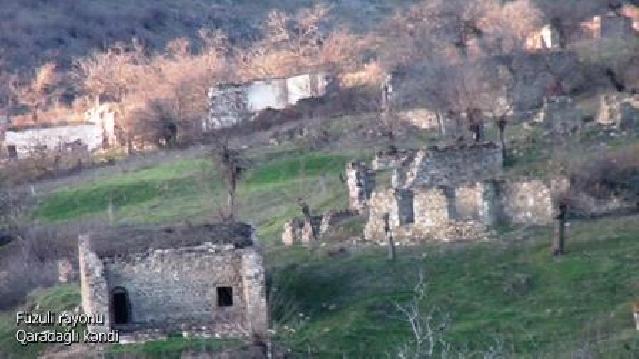 MN Füzuli rayonunun Qaradağlı kəndinin videogörüntülərini yayıb