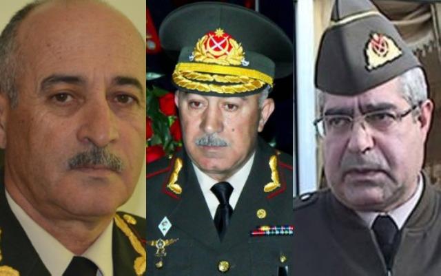 Azərbaycan ordusunun 3 generalı vəzifəsindən azad edildi