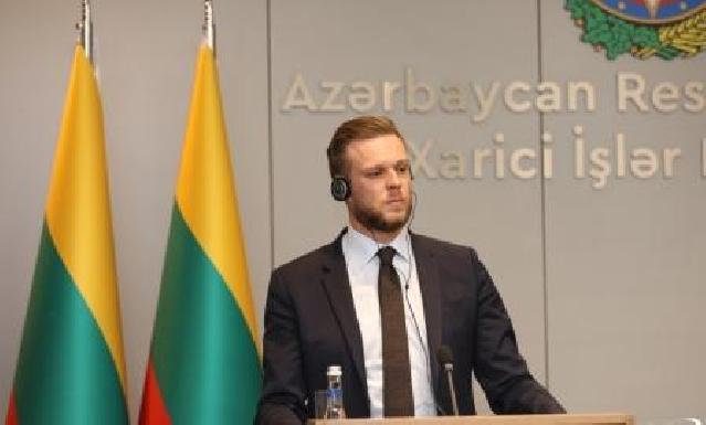 Litvanın xarici işlər naziri: "Azərbaycanla hər cür əməkdaşlığa hazırıq"