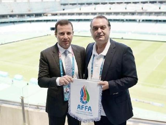 Elxan Məmmədov Türkiyə Futbol Federasiyasının baş katibi ilə görüşüb