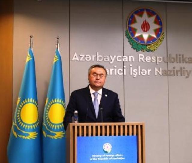 XİN başçısı:Qazaxıstan Azərbaycanla əməkdaşlığa böyük önəm verir