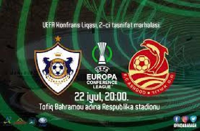 UEFA Konfrans Liqası: “Qarabağ” və “Aşdod”un start heyətləri açıqlanıb