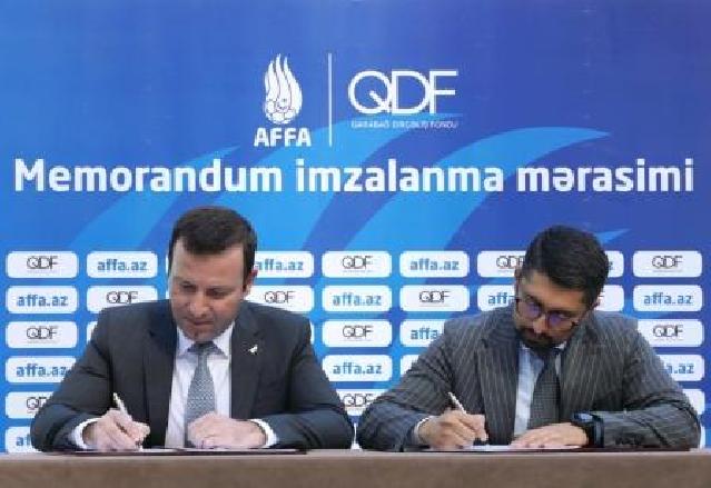 Qarabağ Dirçəliş Fondu ilə AFFA arasında Memorandum imzalanıb