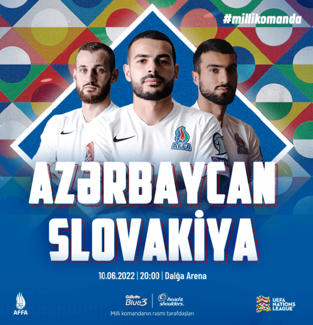 Azərbaycan və Slovakiya milli komandalarının start heyətləri açıqlanıb