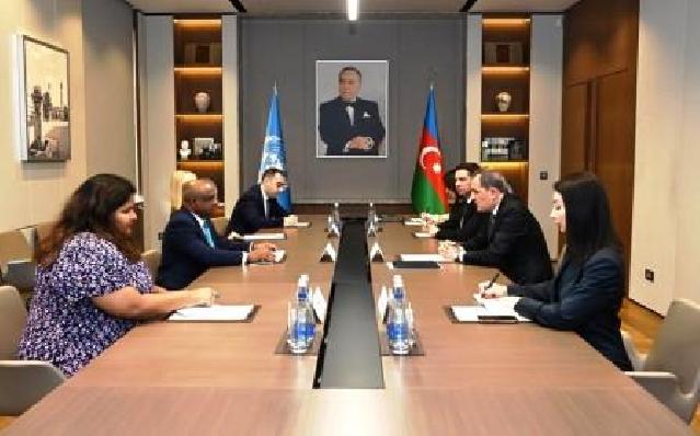 Ceyhun Bayramov BMT Baş Assambleyasının prezidentini qəbul edib