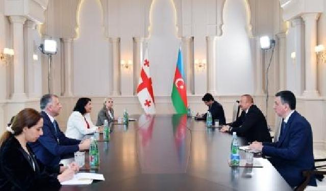 İlham Əliyev Bakıda Gürcüstan prezidenti Salome Zurabişvili ilə görüşüb
