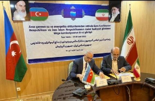 Azərbaycanla İran Araz su anbarının iş rejimi və su bölgüsünü müəyyənləşdirdi