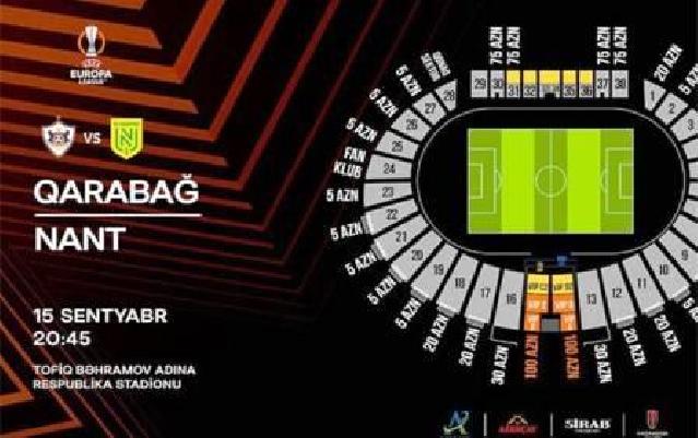 "Qarabağ" - "Nant" oyununa artıq 21 min bilet satılıb