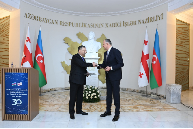Azərbaycan-Gürcüstan diplomatik münasibətlərinin 30 illiyi qeyd olunub
