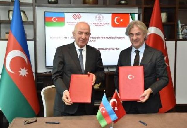 Azərbaycan və Türkiyənin Mədəniyyət nazirlikləri protokol imzalayıb