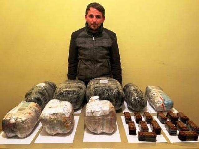 İrandan Azərbaycana 62 kq narkotika keçirmək istədi