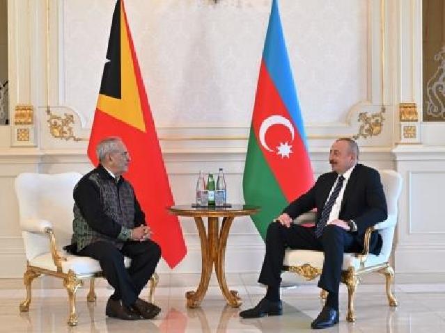 İlham Əliyev Timor-Lestenin prezidenti ilə görüşüb