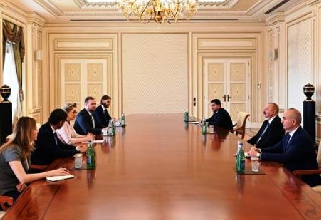İlham Əliyev ATƏT Parlament Assambleyasının sədrini qəbul edib