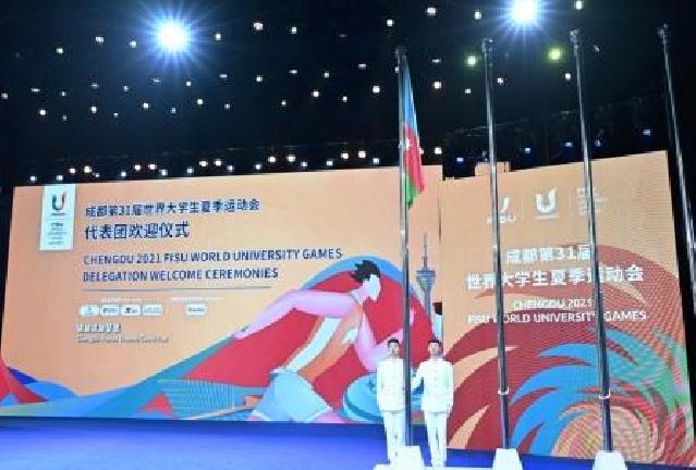 Ümumdünya Yay Universiadasında Azərbaycan bayrağı qaldırılıb