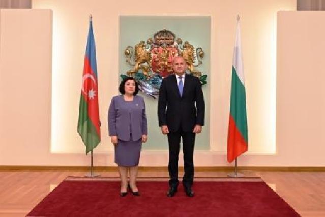 Bolqarıstan prezidenti Milli Məclisin sədrini qəbul edib