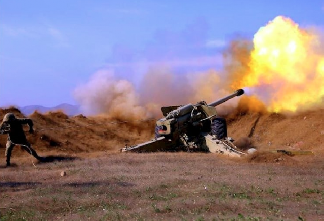 Ermənistan silahlı qüvvələri artilleriya qurğularından mövqelərimizi atəşə tutur