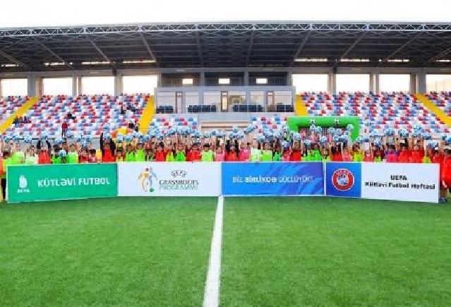 UEFA-nın dəstəyi ilə Şamaxıda futbol festivalı keçirilib